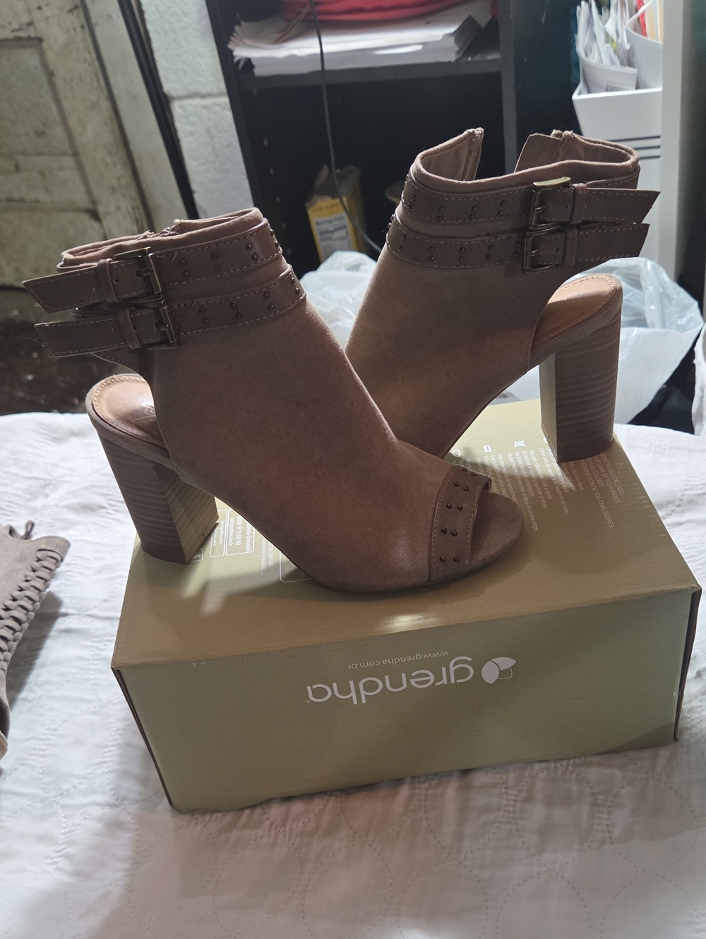 Suede Chuncky Heal Tan Nd